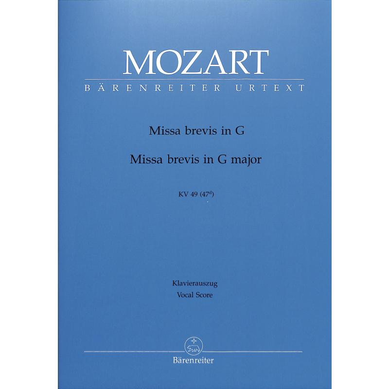 Missa brevis G-Dur KV 49 (47d)