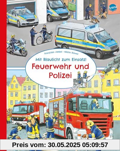 Mit Blaulicht zum Einsatz! Feuerwehr und Polizei: Pappbilderbuch im Großformat für Kinder ab 2 Jahren Mit Blaulicht zum Einsatz! Feuerwehr und Polizei: Pappbilderbuch im Großformat für Kinder ab 2 Jahren