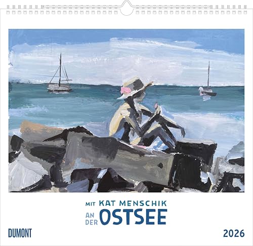 Mit Kat Menschik an der Ostsee 2026 - Kunstkalender - Spiralbindung - Format 38 x 35,5 cm Mit Kat Menschik an der Ostsee 2026 - Kunstkalender - Spiralbindung - Format 38 x 35,5 cm von DUMONT