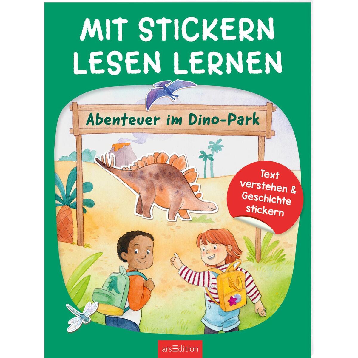 Mit Stickern Lesen lernen - Abenteuer im Dino-Park von Ars Edition GmbH