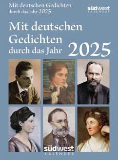 Mit deutschen Gedichten durch das Jahr 2025 - Tagesabreißkalender zum Aufstellen oder Aufhängen von Südwest