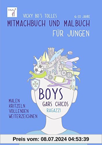 Mitmachbuch und Malbuch - Jungen. 6-10 Jahre