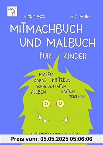 Mitmachbuch und Malbuch ab 3 Jahre