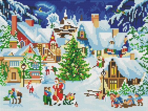 Mitmachkalender - Diamond-Painting-Adventskalender: Zauberhaftes Winterdorf von COPPENRATH, MÜNSTER