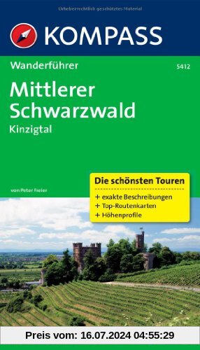 Mittlerer Schwarzwald, Kinzigtal: Wanderführer mit Tourenkarten und Höhenprofilen