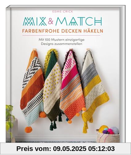 Mix & Match Farbenfrohe Decken häkeln: Mit 100 Mustern einzigartige Designs zusammenstellen.100 Häkelmuster für deine Häkeldecke. Anleitung & Ideen zum Decke häkeln für Anfänger & Fortgeschrittene.