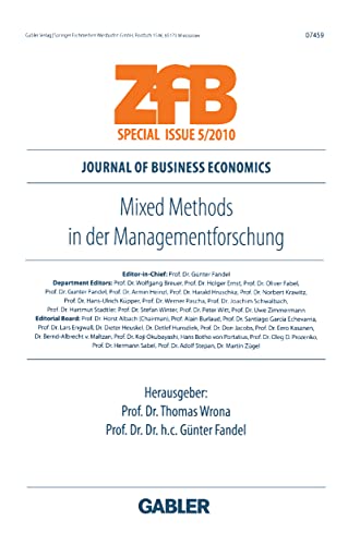 Mixed Methods In der Managementforschung (ZfB Special Issue) (German Edition)