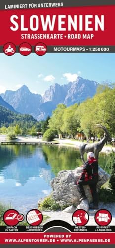 MoTourMaps Slowenien (Julische Alpen • Karawanken) Auto- und Motorradkarte 1:250.000: reißfest • wasserfest • beschreibbar (MOTOURMAPS: Laminierte Auto- und Motorrad-Straßenkarten für unterwegs) von MoTourMedia