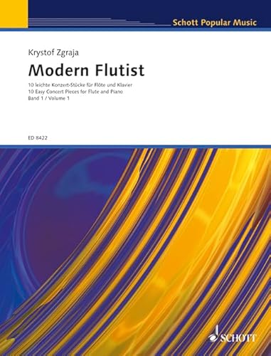 Modern Flutist: 10 leichte Konzert-Stücke. Band 1. Flöte und Klavier.