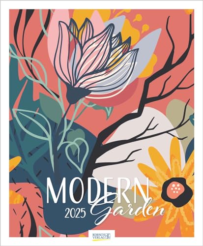 Modern Garden 2025: Großer Kunstkalender mit farbenfrohen Bildern von Natality. Format: 45,5x55 cm. von Korsch Verlag