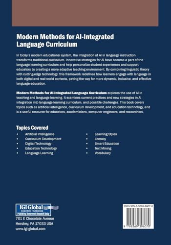 Modern Methods for Ai-integrated Language Curriculum Modern Methods for Ai-integrated Language Curriculum von Information Science Publishing