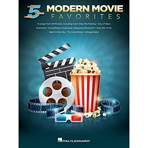 Modern Movie Favorites -For Five-Finger Piano- (Book): Songbook für Klavier