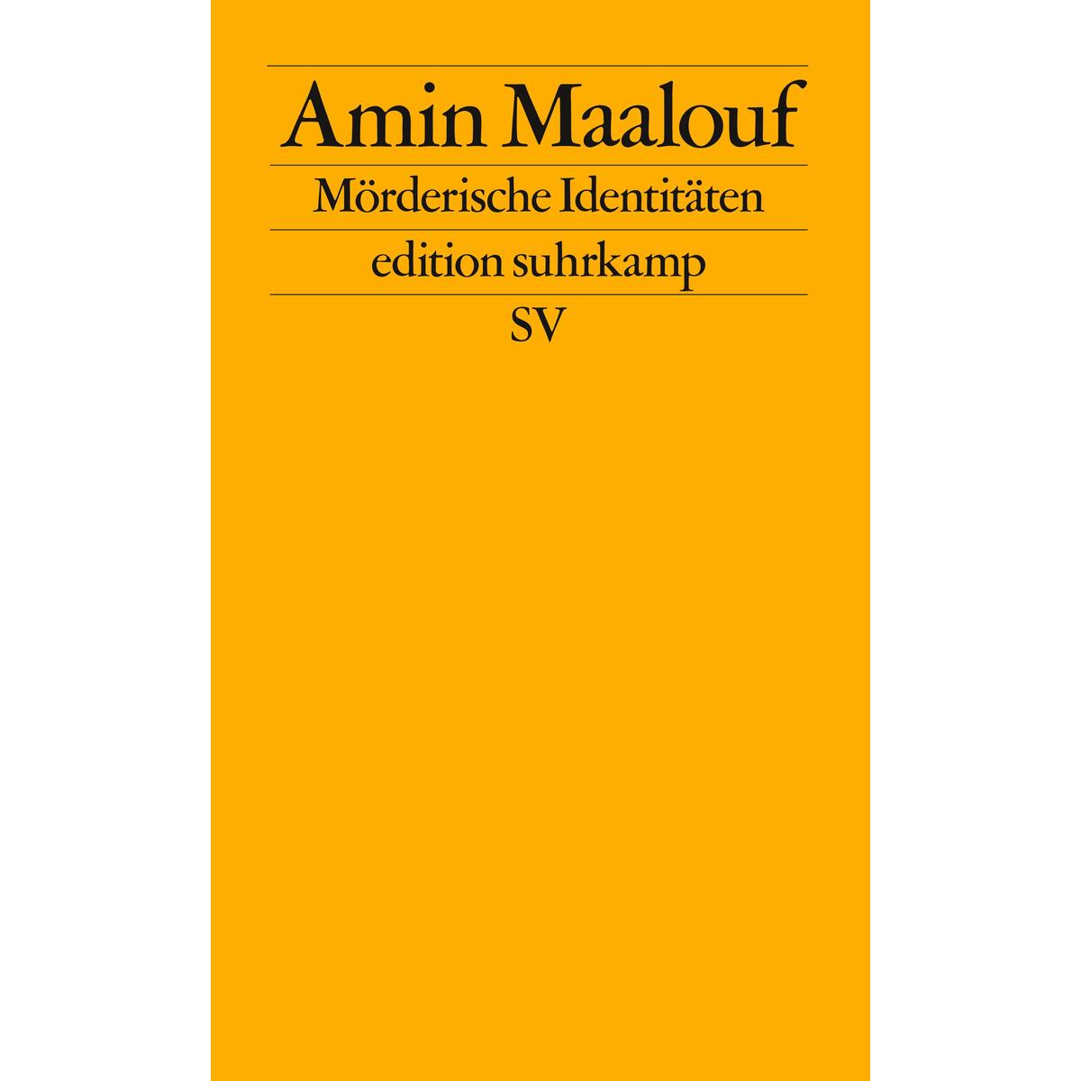 Mörderische Identitäten Mörderische Identitäten von Suhrkamp Verlag