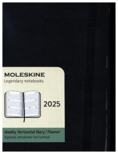 Moleskine 12 Monate Wochenkalender 2025, Pocket, Schwarz von Moleskine Germany