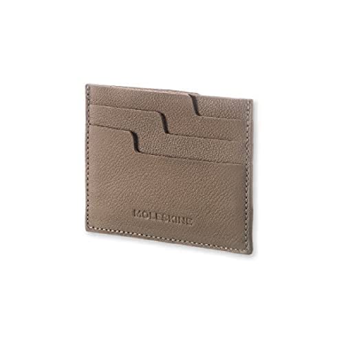 Moleskine Lineage Leather Card Wallet Taupe