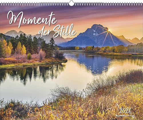 Momente der Stille - Wandkalender mit inspirierenden Motiven und Zitaten im Format 52 x 42,5 von ALPHA EDITION