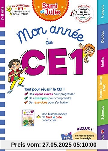 Mon année de CE1 avec Sami et Julie (toutes les matières): Tout pour réussir le CE1