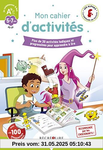 Mon cahier d'activités Je commence à lire (JE COMMENCE A LIRE LES ALPHAS)