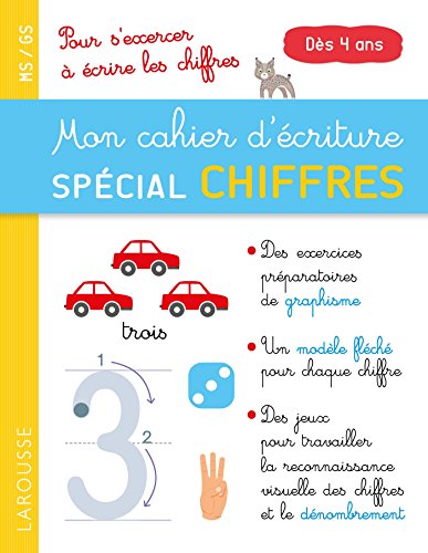 Mon cahier d'écriture, spécial chiffres von Larousse