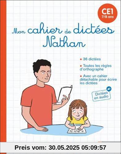 Mon cahier de dictées Nathan CE1 (7/8 ans) (Nathan Dictées)