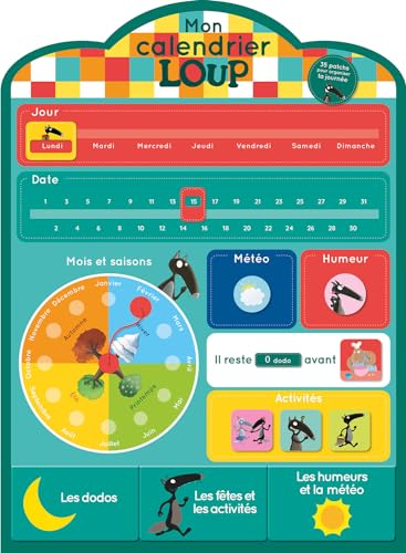 Mon calendrier en tissu Loup: 35 patchs pour organiser ta journée von AUZOU