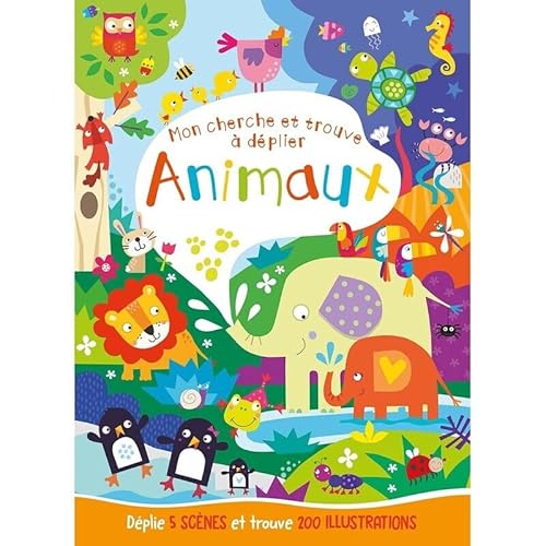Mon cherche et trouve à déplier - Animaux von 1 2 3 SOLEIL