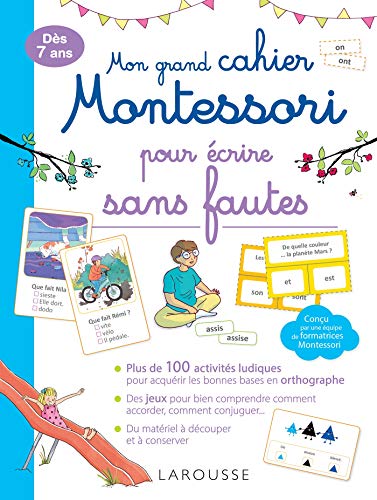 Mon grand cahier Montessori pour écrire sans fautes