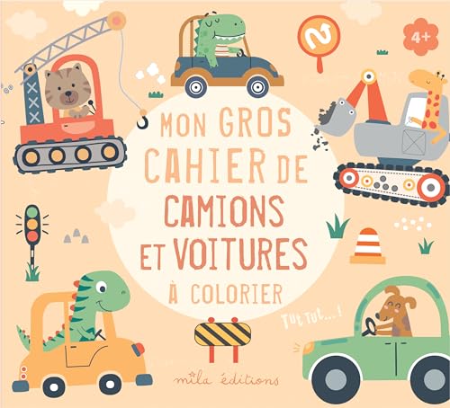 Mon gros cahier de camions et voitures à colorier von MILA