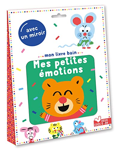 Mon livre bain - Mes petites émotions - avec un miroir: Avec un miroir inclus