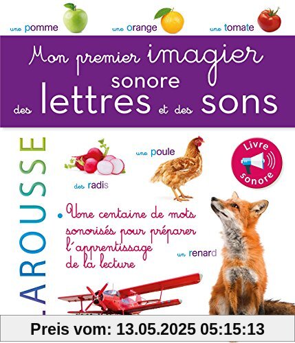 Mon premier imagier sonore des lettres et des sons