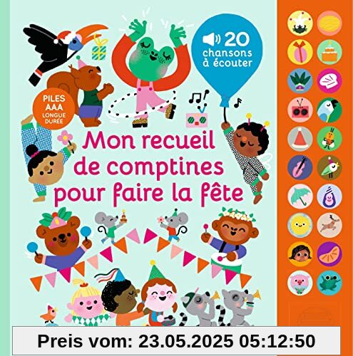 Mon recueil de comptines pour faire la fête