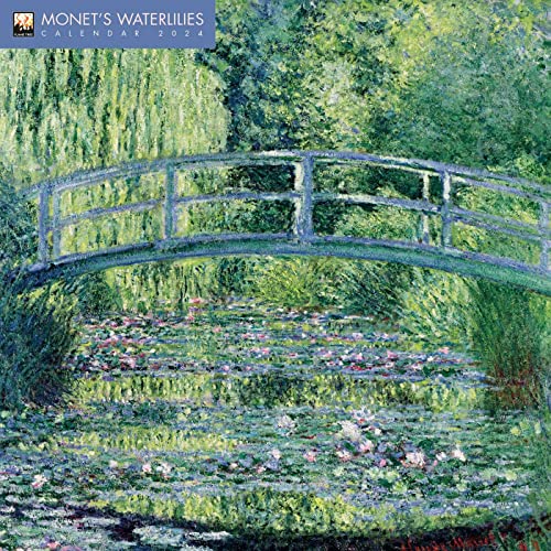 Monet’s Waterlilies – Monets Seerosen 2024: Original Flame Tree Publishing-Kalender [Kalender] (Wall-Kalender) von Brown Trout-Auslieferer Flechsig