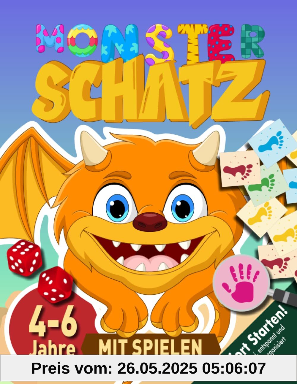 Monster Schatzsuche Kindergeburtstagab 4-6 Jahre: Oh Schreck! Ein Monster hat den Geburtstagsschatz geklaut! Los, findet mit dieser Schnitzeljagd das Monster! (Bravo Schatzsuche)