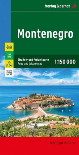 Montenegro, Straßen- und Freizeitkarte 1:150.000, freytag & berndt: Mit Infoguide, Top Tips (freytag & berndt Auto + Freizeitkarten) von Freytag-Berndt und ARTARIA