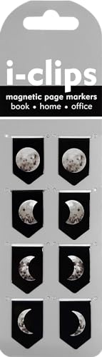 Moon Phases I-clips Magnetic Page Markers