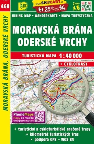 Moravská brána, Oderské vrchy / Mährische Pforte, Odergebirge (Wander - Radkarte 1:40.000) (SHOCart Wander - Radkarte 1:40.000 Tschechien, Band 468) von Freytag + Berndt