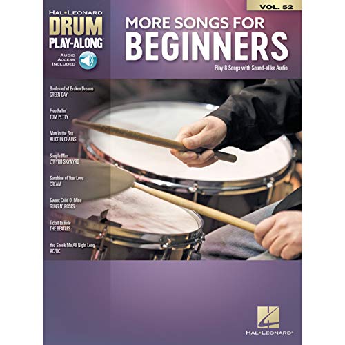 More Songs for Beginners: Drum Play-Along Volume 52: Includes Downloadable Audio (Hal Leonard Drum Play-Along, 52, Band 52) von Music Sales