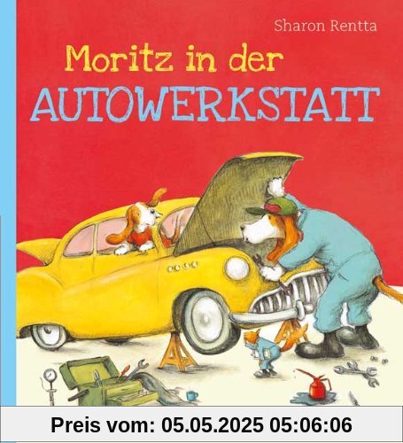 Moritz in der Autowerkstatt