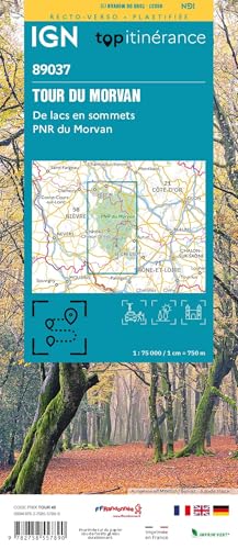Morvan tour du (89037) (TOP ITINERANCE, Band 89037) von Institut Geographique National