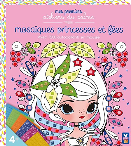 Mosaïques princesses et fées - boîte avec acccessoires: Avec 1200 autocollants en mousse