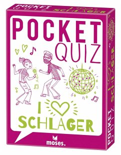 Moses MOS00064 - Pocket Quiz, I love Schlager, Fragespiel, Mitbringspiel, Reisespiel von moses. Verlag