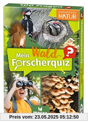 Moses. Expedition Natur Mein Wald-Forscherquiz, 100 spannende Fragen rund um Waldtiere und Bäume, für Kinder ab 8 Jahren