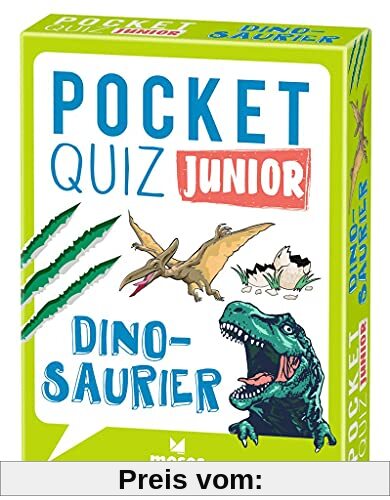 Moses. Pocket Quiz Junior Dinosaurier | Das Wissensspiel mit Fragen rund um die Urzeitgiganten | Für Kinder ab 8 Jahren