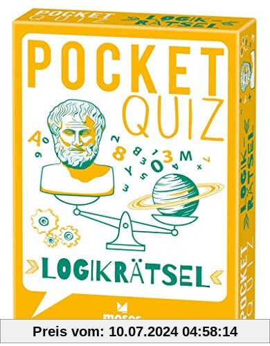 Moses. Pocket Quiz Logikrätsel - 50 Rätsel-Fragen und Knobeleien für Klein und Groß, Für Kinder & Jugendliche ab 12 Jahren und Erwachsene