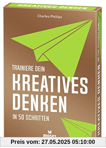 Moses. Trainiere Dein kreatives Denken in 50 Schritten, systematischer Denksport, für Jugendliche und Erwachsene, 50 Karten in Einer Schachtel Moses. Trainiere Dein kreatives Denken in 50 Schritten, systematischer Denksport, für Jugendliche und Erwachsene, 50 Karten in Einer Schachtel