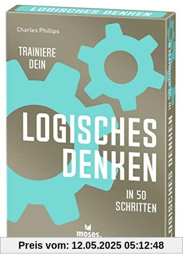 Moses. Trainiere Dein logisches Denken in 50 Schritten, systematischer Denksport, für Jugendliche und Erwachsene, 50 Karten in Einer Schachtel Moses. Trainiere Dein logisches Denken in 50 Schritten, systematischer Denksport, für Jugendliche und Erwachsene, 50 Karten in Einer Schachtel