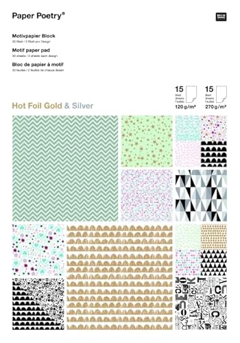 Motivpapierblock, GRAPHIC HOTFOIL Motivpapierblock, GRAPHIC HOTFOIL von Rico Design