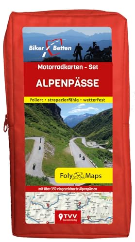 Motorradkarten-Set Alpenpässe: 350 eingezeichnete Alpenpässe 1:250 000 Motorradkarten-Set Alpenpässe: 350 eingezeichnete Alpenpässe 1:250 000