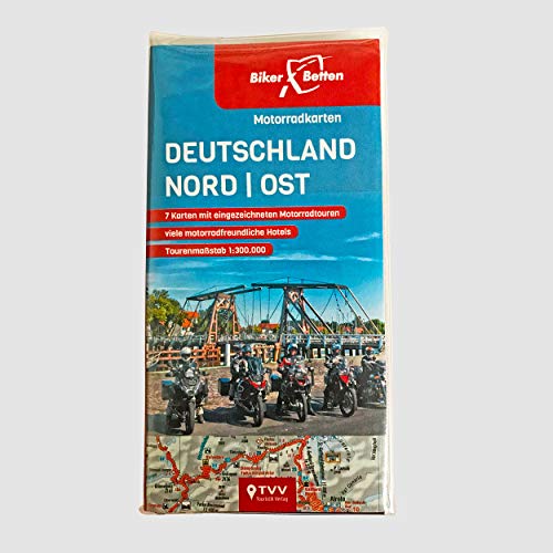 Motorradkarten Set Deutschland Nord-Ost: BikerBetten Tourenkarten 1:300 000 von Touristik-Verlag Vellmar
