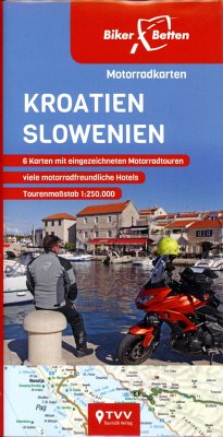 Motorradkarten Set Kroatien Slowenien von TVV Touristik Verlag
